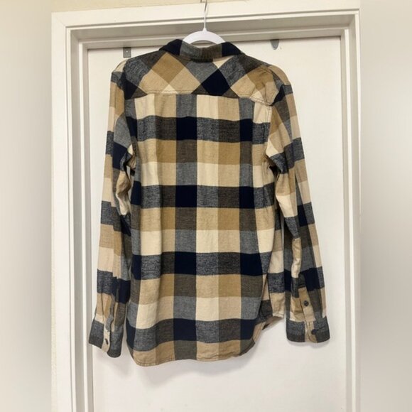 VANS plaid flannnel - slim fit - size M - navy blue - Picture 4 of 6